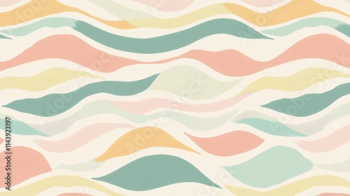 Abstract pastel wave pattern background.