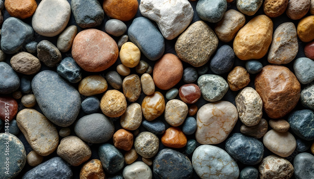 Close-up image of a substantial pile of rocks, emphasizing the intricate patterns and natural variations in the stone surfaces Close-up image of a substantial pile of rocks, emphasizing the intricate patterns and natural variations in the stone surfaces