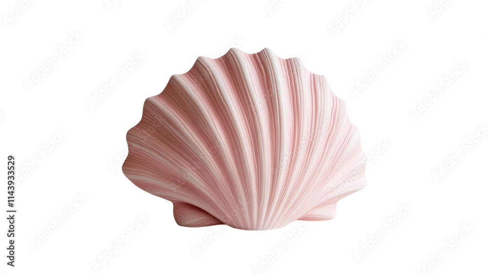 Beautiful Pink Seashell with Soft Ridges Perfect for Coastal Decor or Beach-Themed Projects. Beautiful Pink Seashell with Soft Ridges Perfect for Coastal Decor or Beach-Themed Projects.