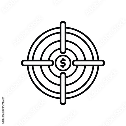 Financial Target vector icon