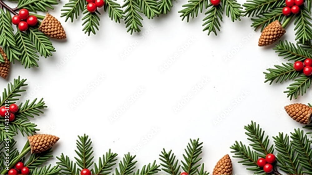 christmas background with fir branches and cones christmas background with fir branches and cones