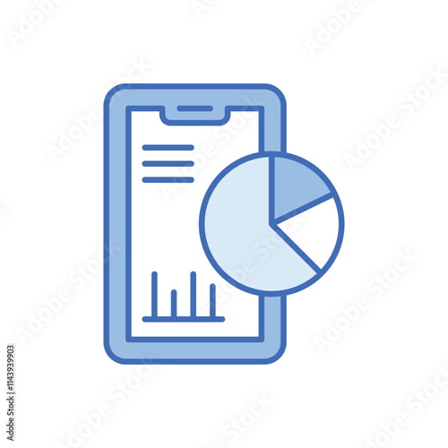 Mobile Analytics vector icon