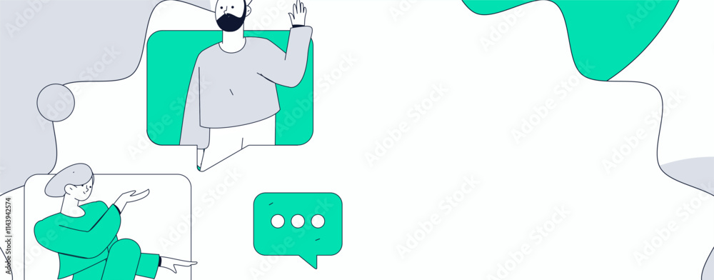 Flat vector illustration of business people operating work scene
Flat vector illustration of business people operating work scene