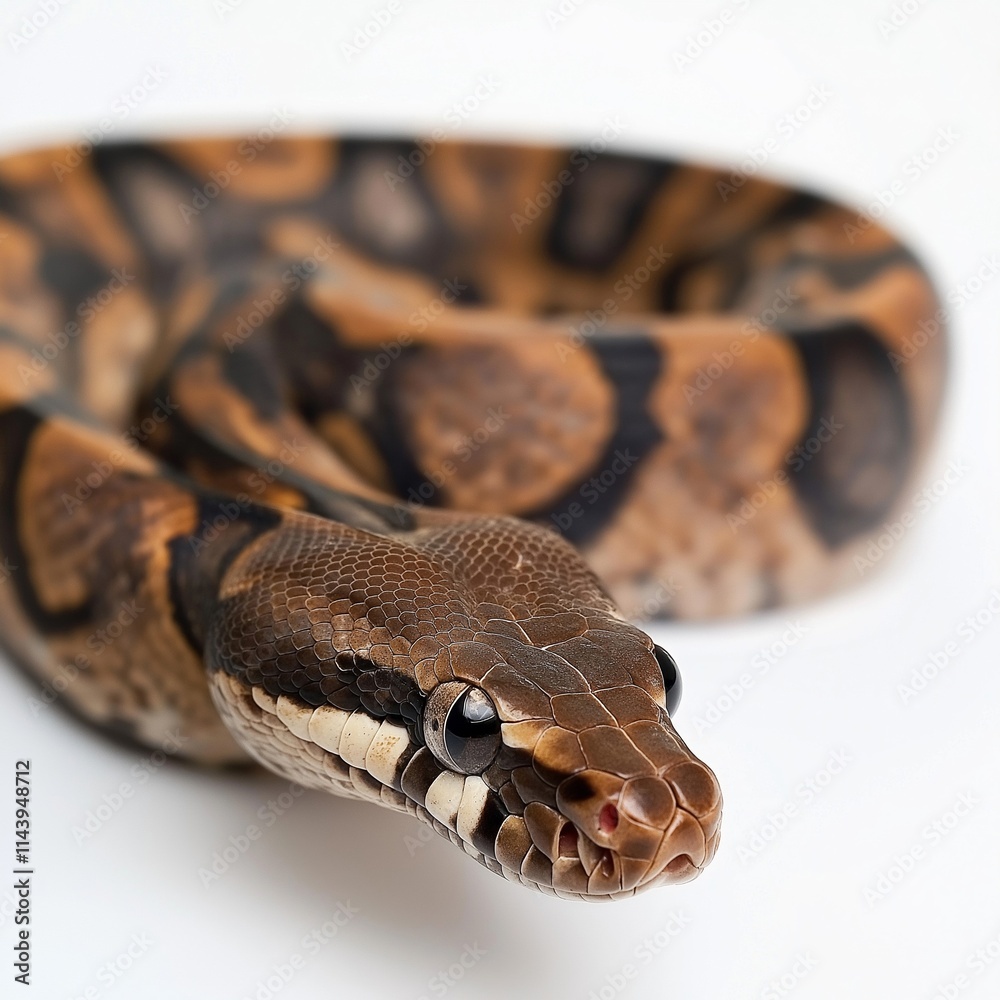 snake on the white isolate background snake on the white isolate background