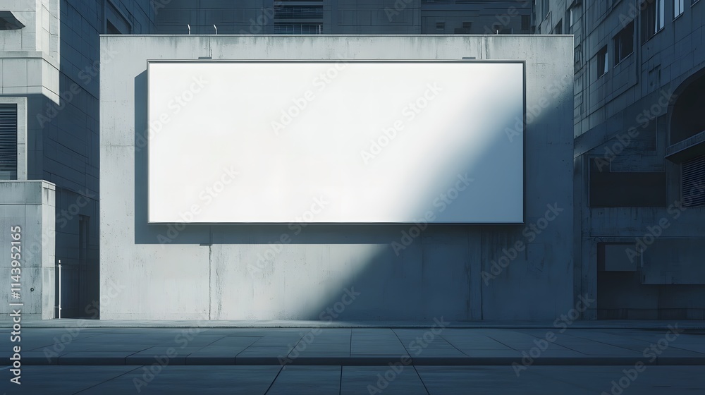 blank billboard on the wall blank billboard on the wall