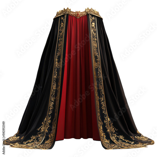 Elegant Royal Robes for Formal Events and Costumes on Transparent PNG background