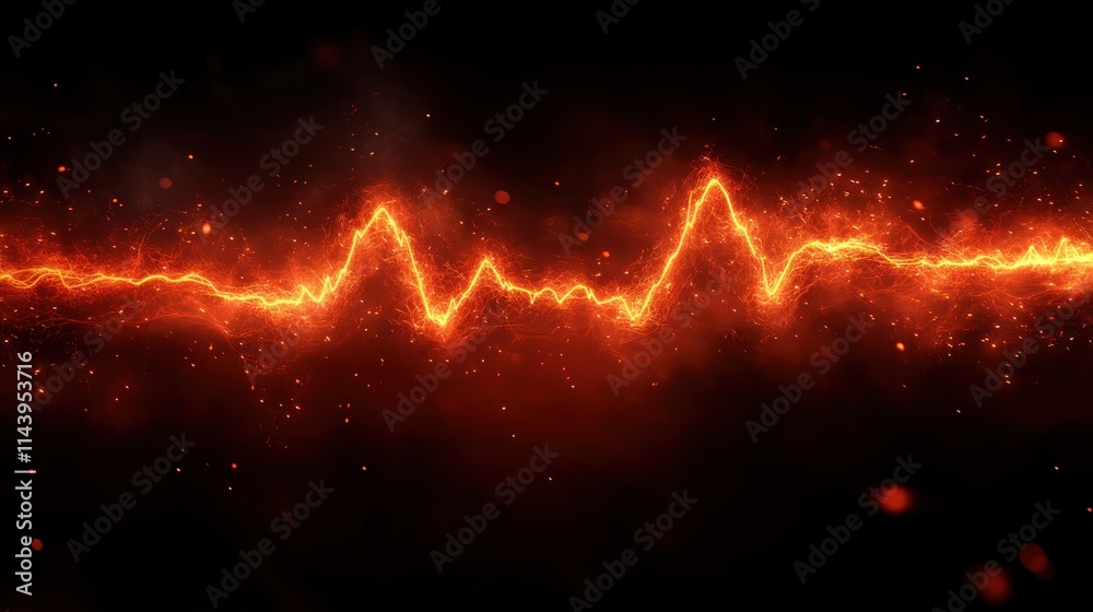 Fiery energy wave abstract background. Fiery energy wave abstract background.
