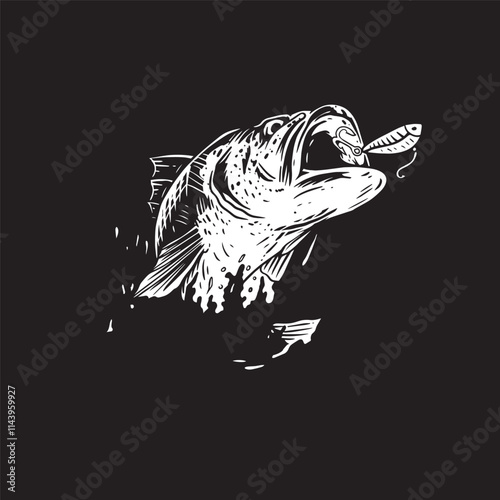Bass fish Attack