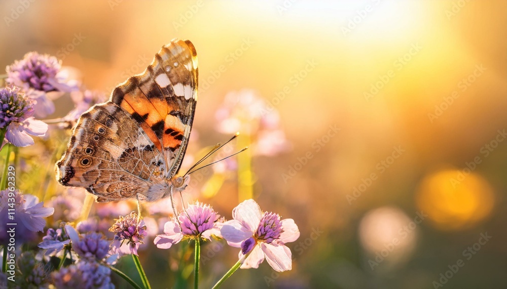 Obraz premium butterfly on flower