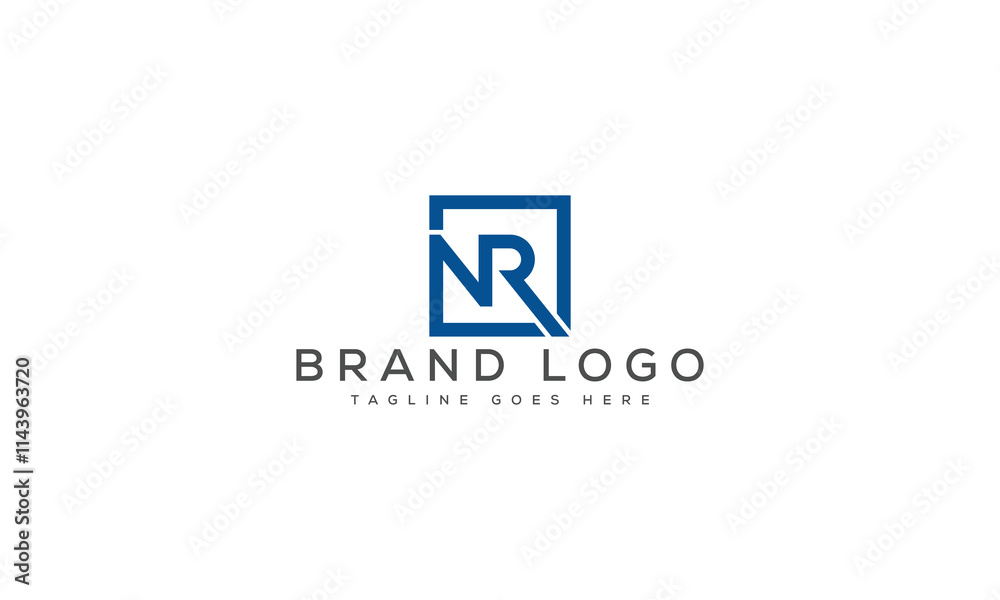 letter NR logo design vector template design for brand. letter NR logo design vector template design for brand.