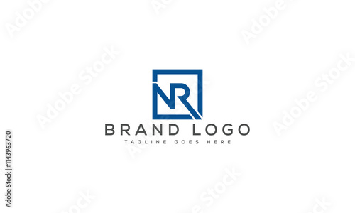 letter NR logo design vector template design for brand.