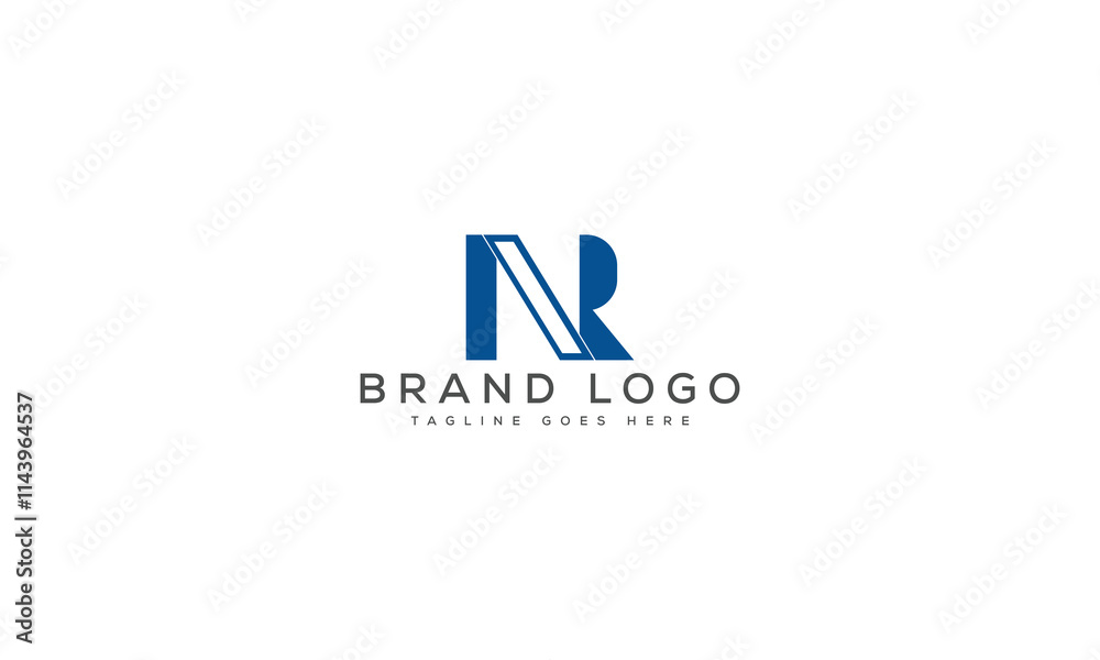 letter NR logo design vector template design for brand. letter NR logo design vector template design for brand.