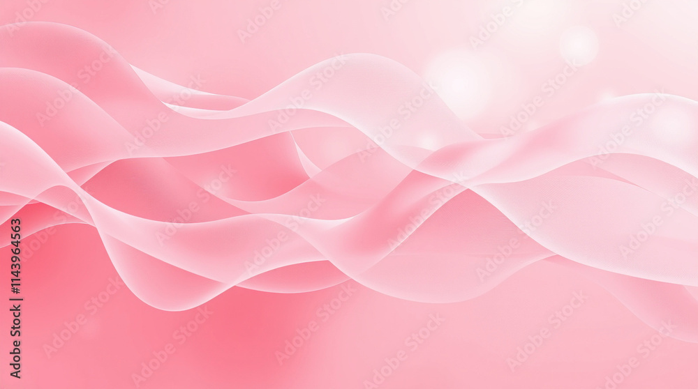 Abstract Pink Wave Forms Abstract Pink Wave Forms