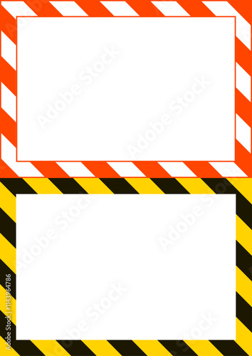 Gefahren Schild Rahmen Verbot Hinweis