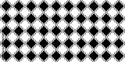 black and white square seamless background