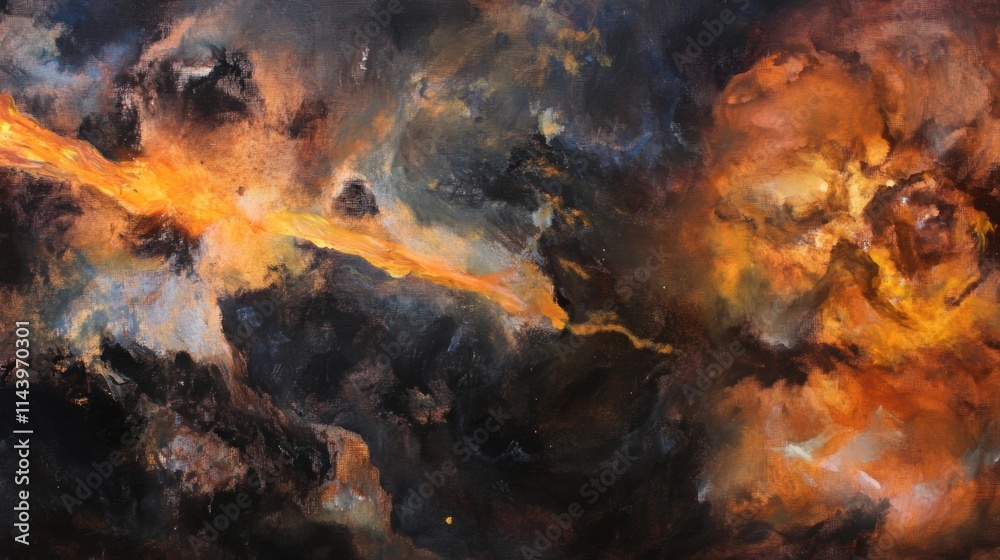Swirling cosmic streams of fiery amber, smoky charcoal, and deep indigo ripple across a dark, mysterious void, creating a dynamic fusion of molten stardust and ethereal energy. Swirling cosmic streams of fiery amber, smoky charcoal, and deep indigo ripple across a dark, mysterious void, creating a dynamic fusion of molten stardust and ethereal energy.