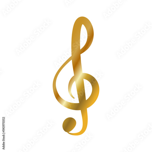 Gold note vector icons on a white background