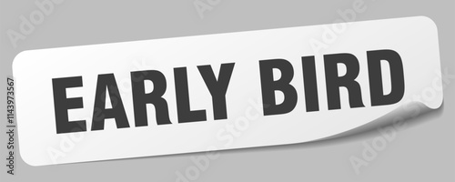 EARLY BIRD sticker