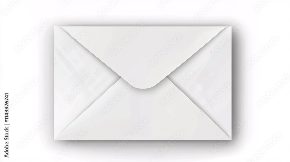 A clean, minimalistic white envelope on a light background, symbolizing communication and correspondence. A clean, minimalistic white envelope on a light background, symbolizing communication and correspondence.