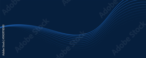 Abstract blue wave background