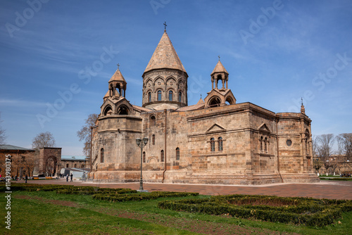 Etchmiadzin Cathedral, the main church of the Armenian Apostolic Church. Vagharshapat, Armavir Province, Armenia