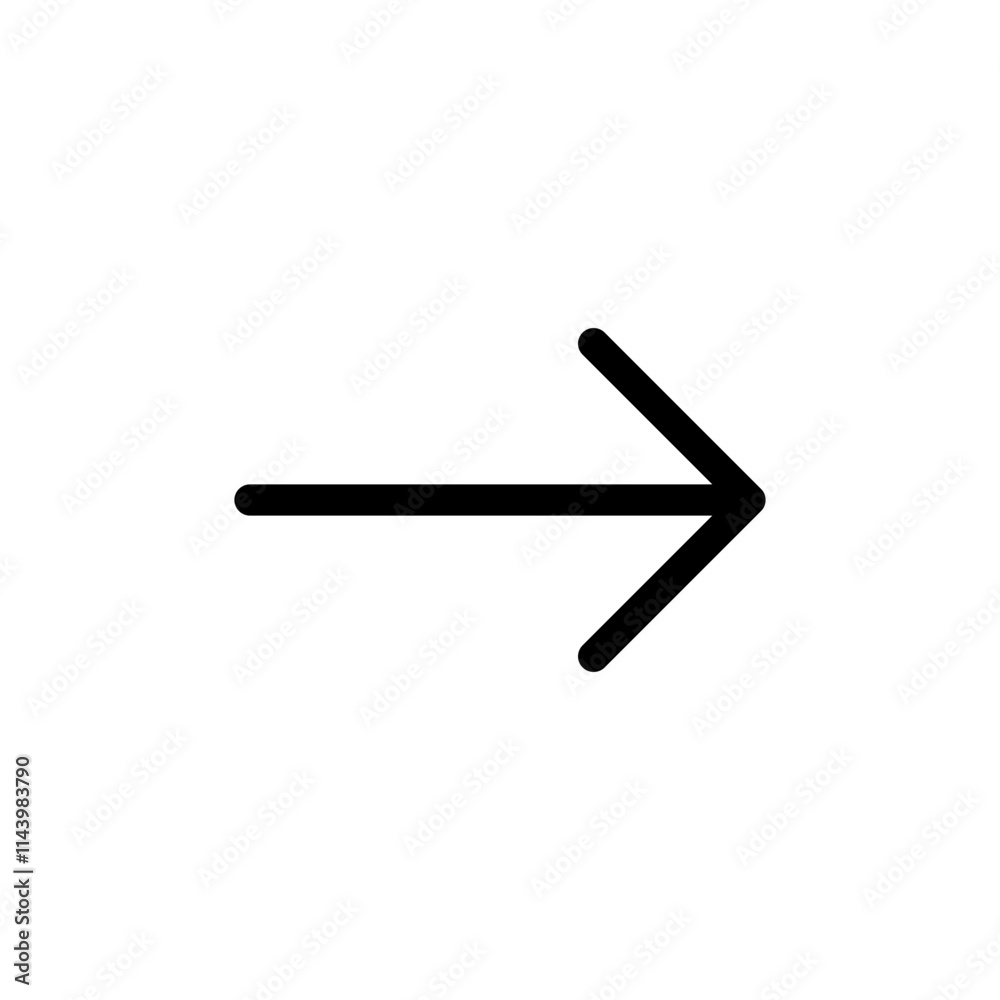 Straight Right Arrow Icon Straight Right Arrow Icon