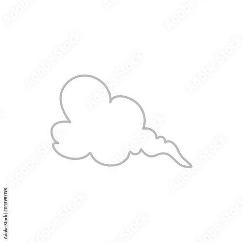 Smoke line icon