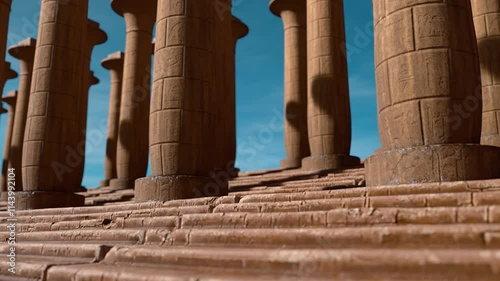 Ancient Egypt Columns, Animation.Full HD 1920×1080. 08 Second Long. photo