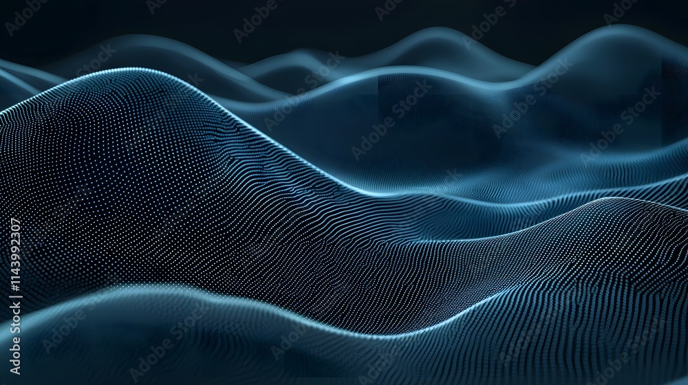 Abstract Blue Smoke Wave with Motion, Light, and Curve, a Design of Color and Energy Abstract Blue Smoke Wave with Motion, Light, and Curve, a Design of Color and Energy