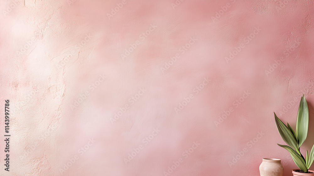 Fototapeta premium Soft Pastel Pink Textured Wall with Matte Finish and Elegant Tonal Variations