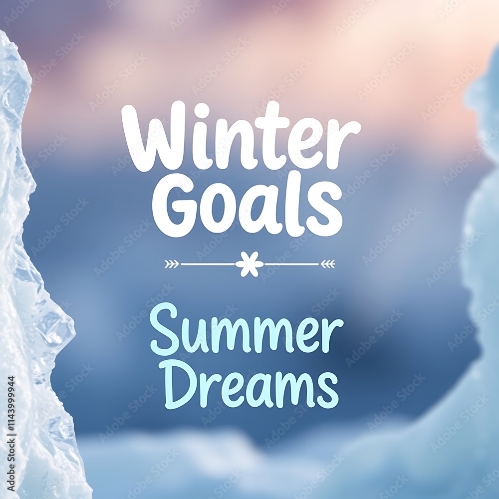 Winter Goals Summer Dreams Ice Background Image Winter Goals Summer Dreams Ice Background Image