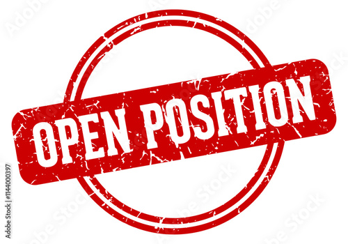 OPEN POSITION stamp