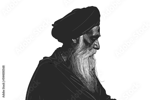 Man with a beard and a turban
