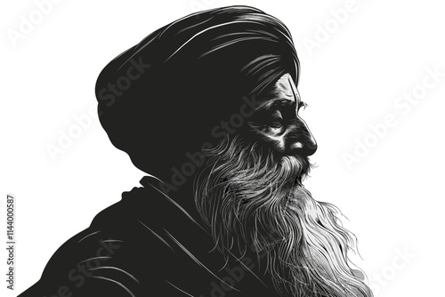 Man with a beard and a turban