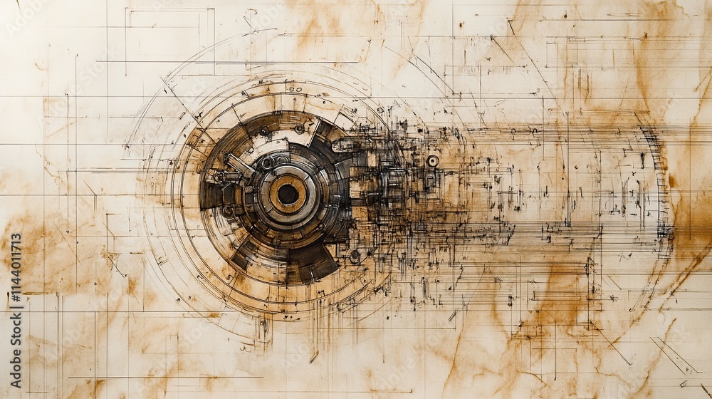 Obraz premium Masterpiece of Mechanics: A Glimpse into Horological Art