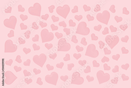 tinted photograph, pink color. pink hearts on a pink background. Background for a postcard