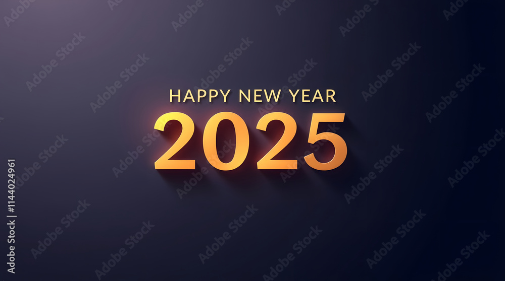 Happy new year 2025 card template