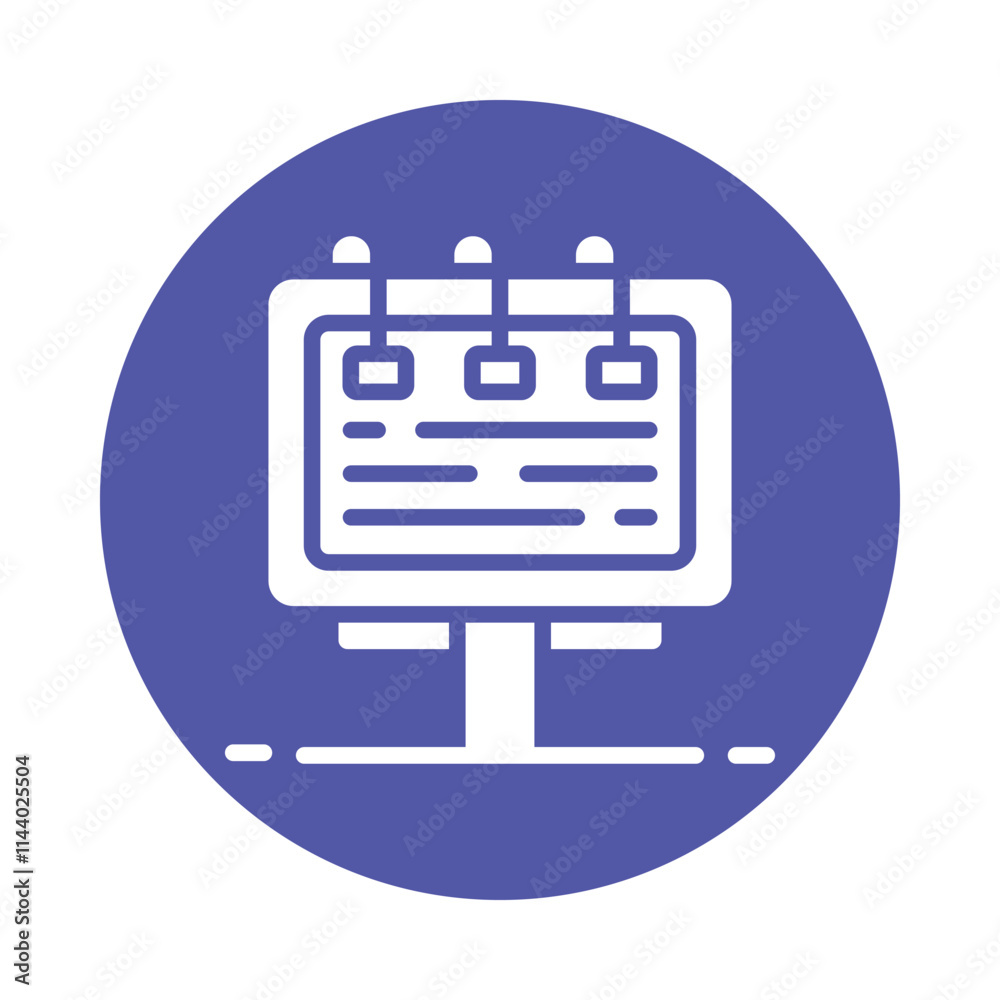 Billboard Vector Gylph Icon. Eps 10 file Billboard Vector Gylph Icon. Eps 10 file