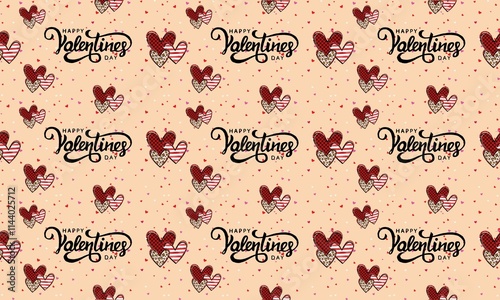 This Valentine seamless pattern features romantic designs like hearts, flowers, and love-themed elements. Perfect for crafts, cards, and digital projects.