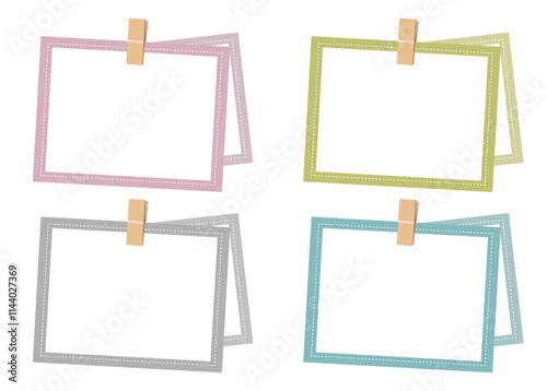 2枚のメッセージボードを、クリップでとめた、お洒落なセット。