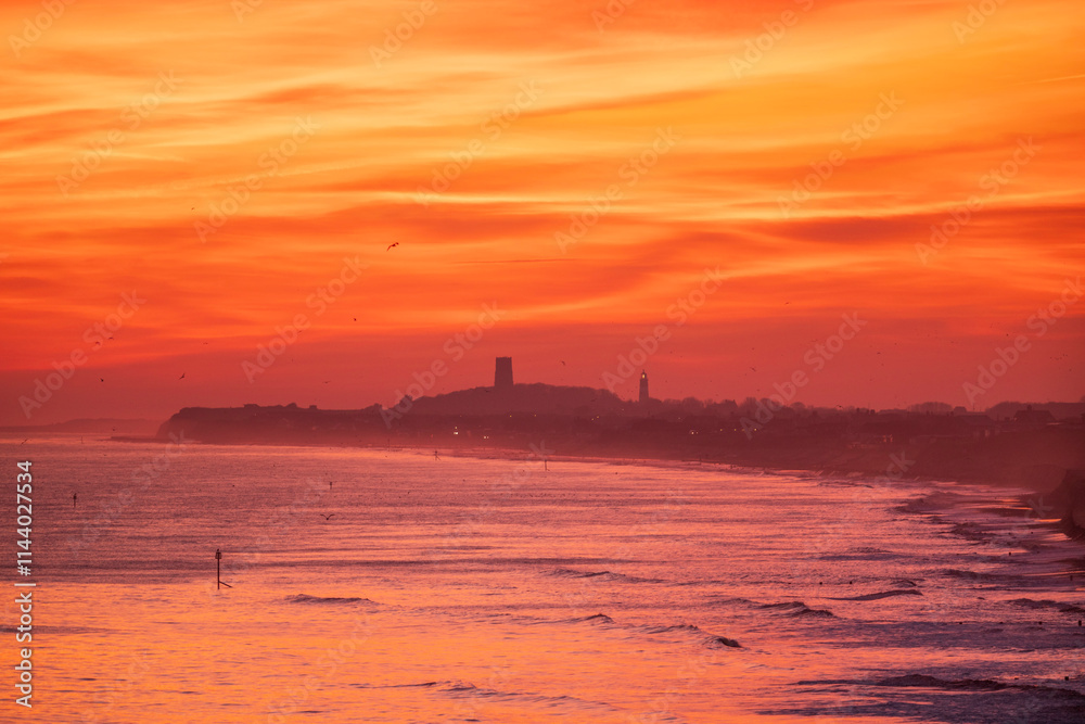 Sunrise over Happisburgh, from Mundesley, 17th December 2024 Sunrise over Happisburgh, from Mundesley, 17th December 2024