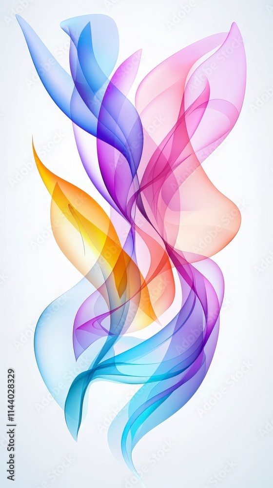 Fototapeta premium Abstract Colorful Swirls.