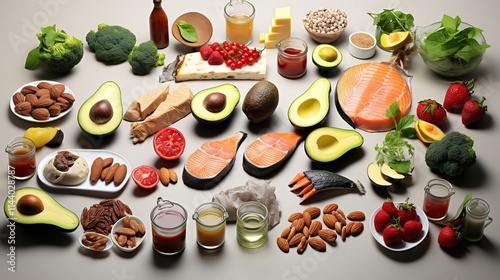 Healthy Eating: A Nutritional Guide with Salmon, Avocados, and More photo