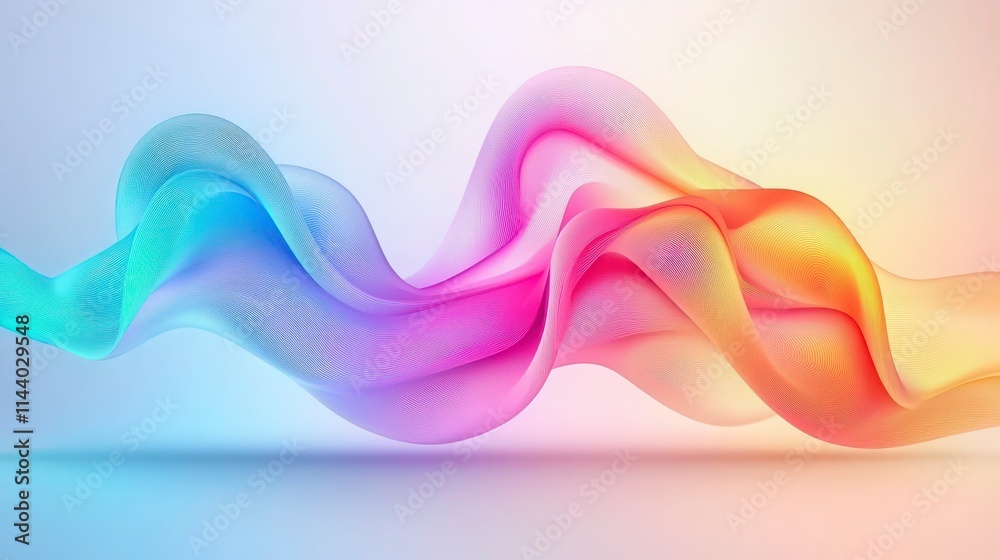 Abstract Colorful Wave Background Abstract Colorful Wave Background