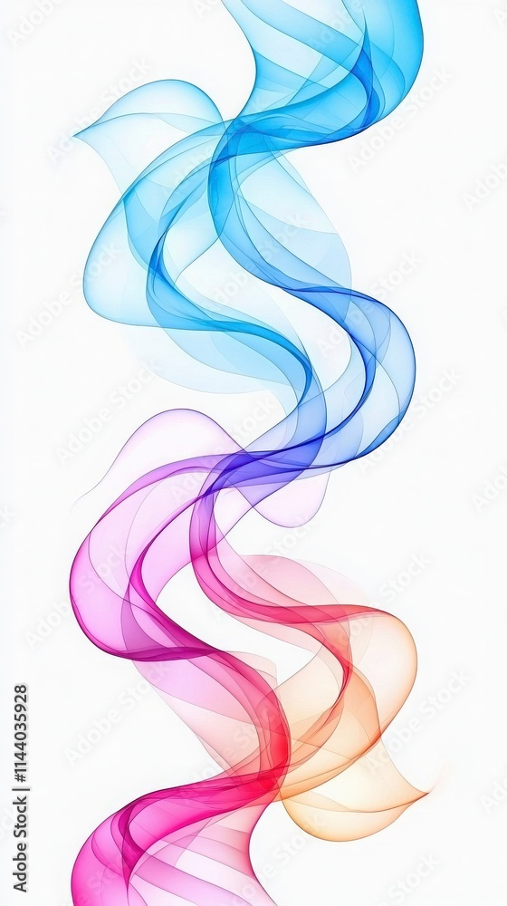Abstract Colorful Swirling Waves Abstract Colorful Swirling Waves