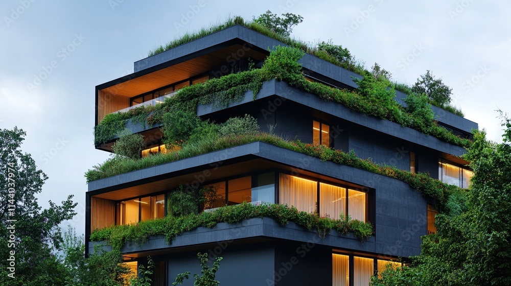 Eco-friendly office building sustainable materials innovative design representing future office spaces that prioritize energy efficiency low carbon footprint eco-friendly construction practices Eco-friendly office building sustainable materials innovative design representing future office spaces that prioritize energy efficiency low carbon footprint eco-friendly construction practices