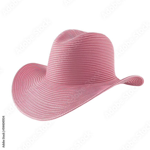 3D Summer Hat on White Background for Fashion Marketing Transparent Background