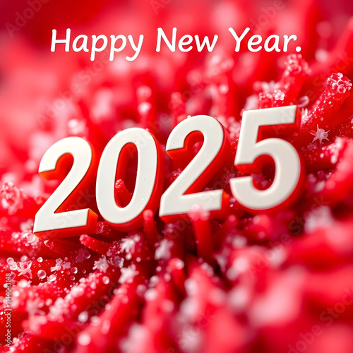 Happy new year 2025 card template