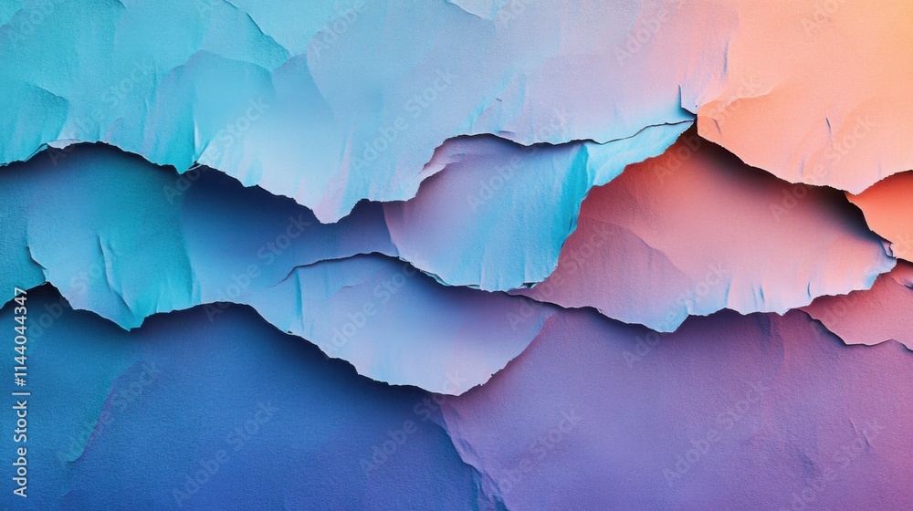 Obraz premium Torn and worn paper texture with soft edges. .