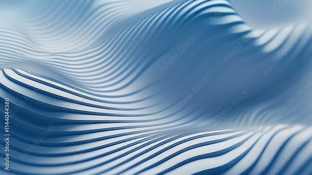 A 3D wavy background with blue and white gradients is used to create a sense of technology and modernity for the conference A 3D wavy background with blue and white gradients is used to create a sense of technology and modernity for the conference